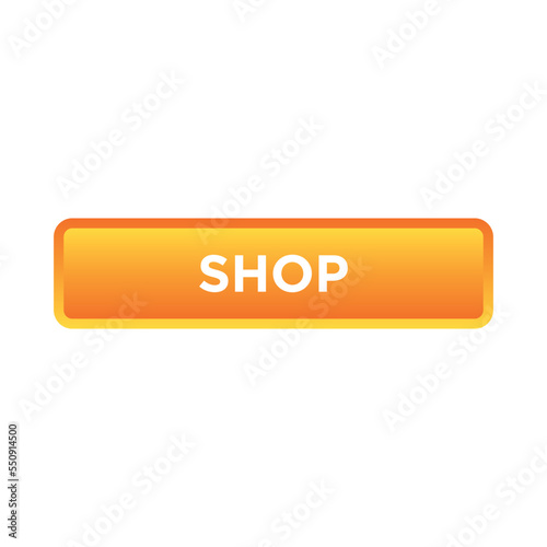 shop button website vector template