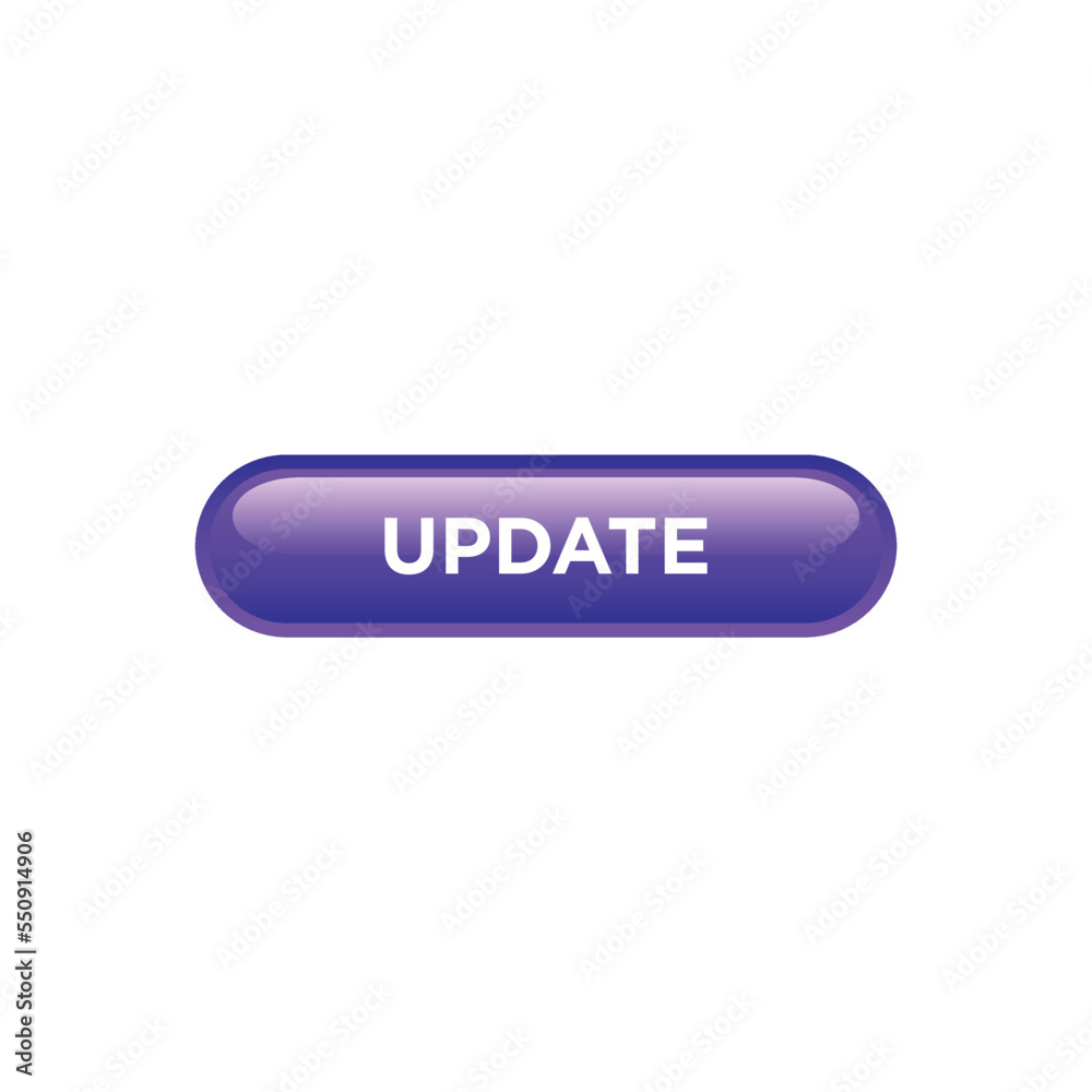 Update Button Website Vector Template Update Button Website Vector Template