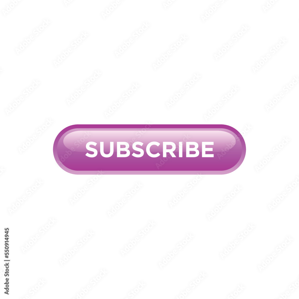 Subscribe Button Website Vector Template Subscribe Button Website Vector Template
