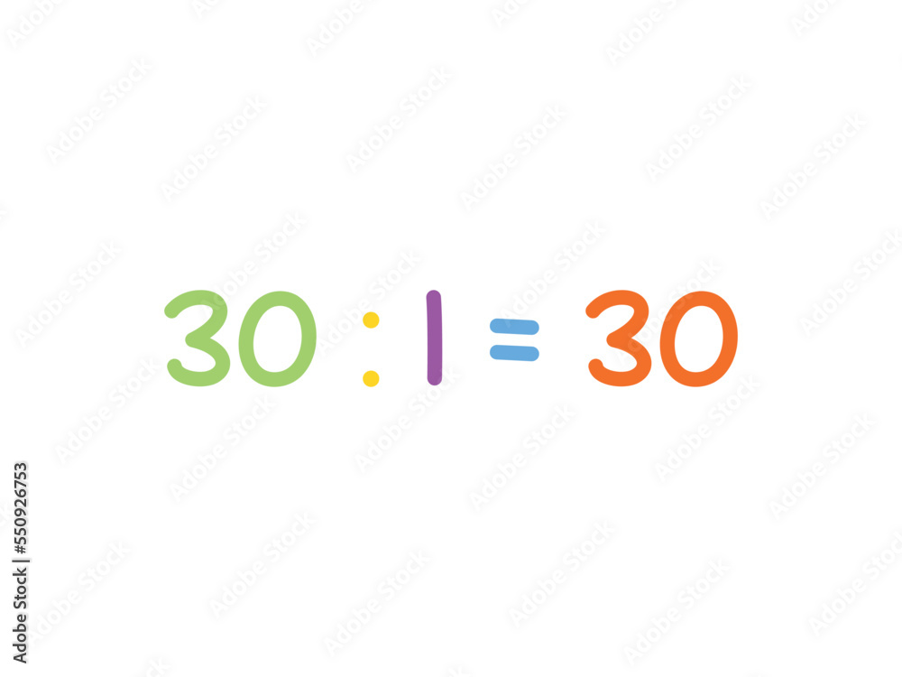 divided mathematics for children vector template divided mathematics for children vector template