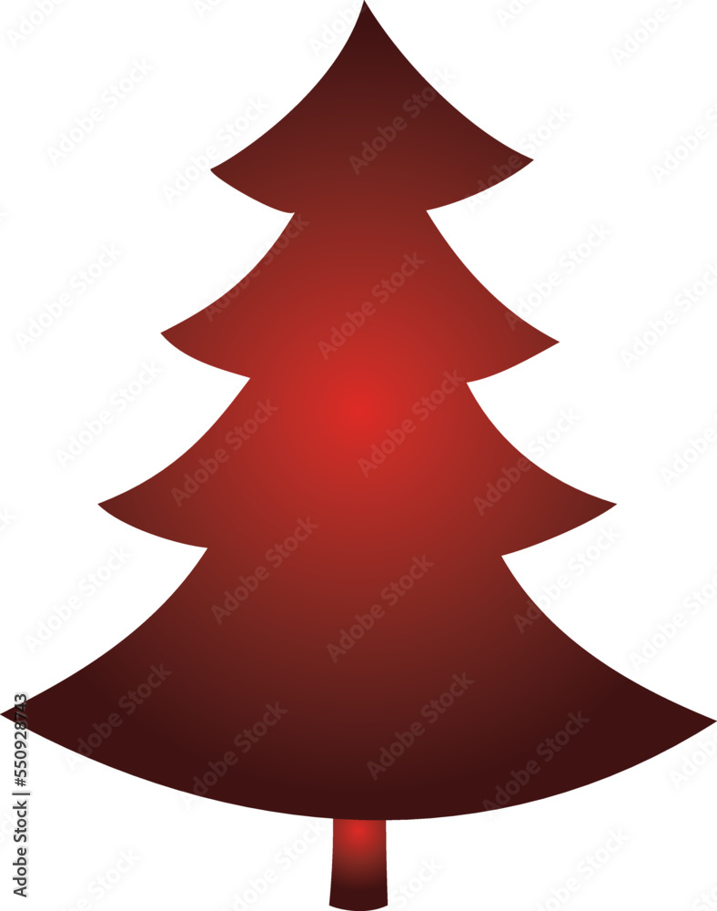 Red Christmas tree Red Christmas tree