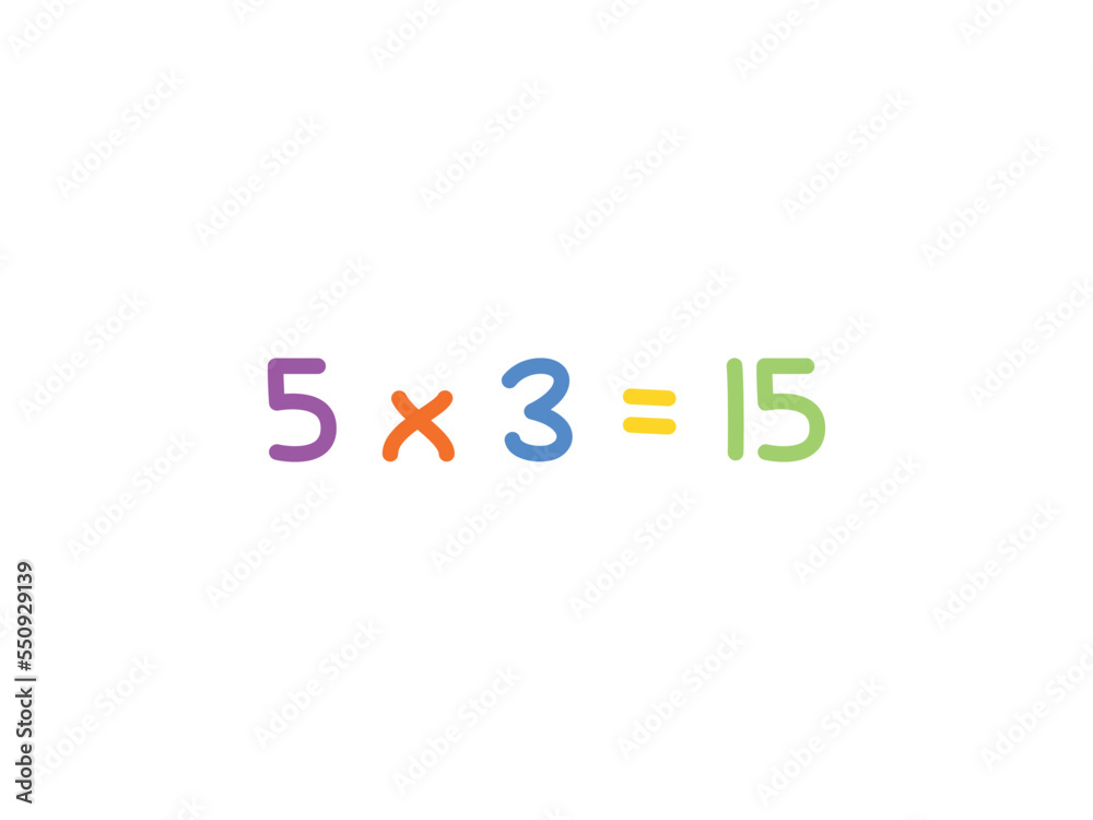 multiplication mathematics for children vector template multiplication mathematics for children vector template