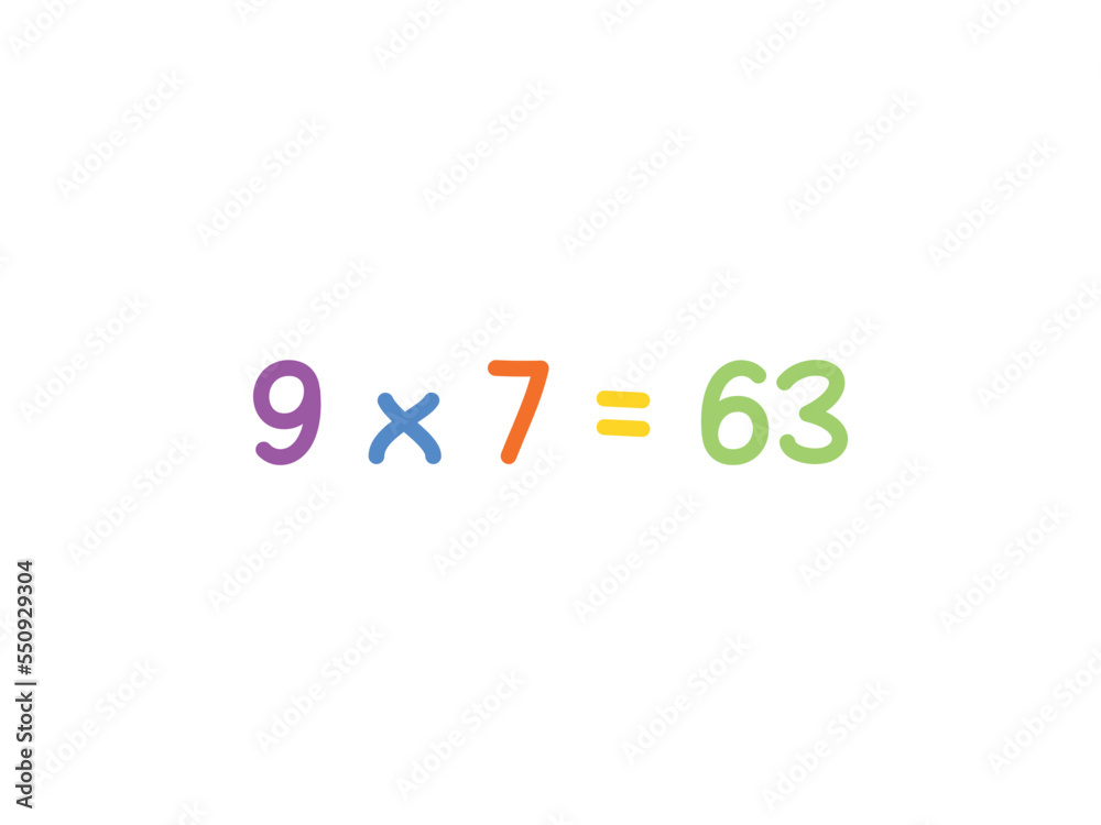 multiplication mathematics for children vector template multiplication mathematics for children vector template