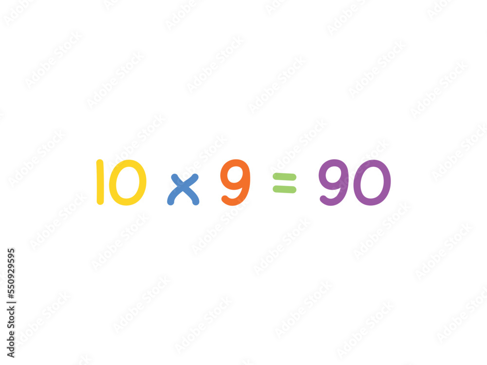 multiplication mathematics for children vector template multiplication mathematics for children vector template