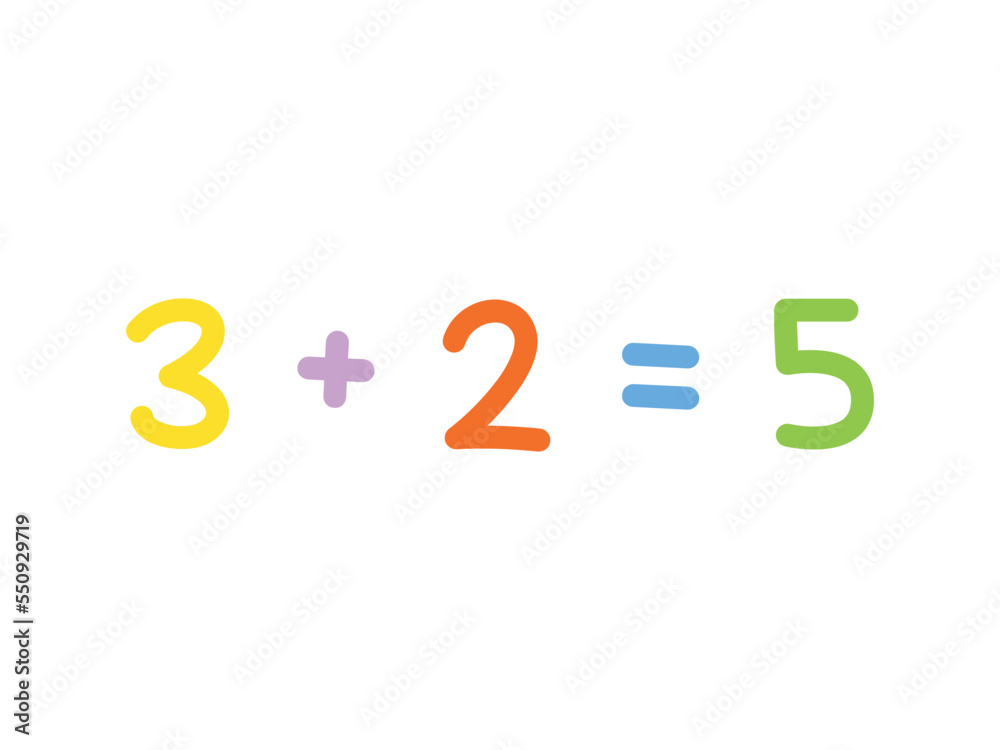 addition mathematics for children vector template addition mathematics for children vector template