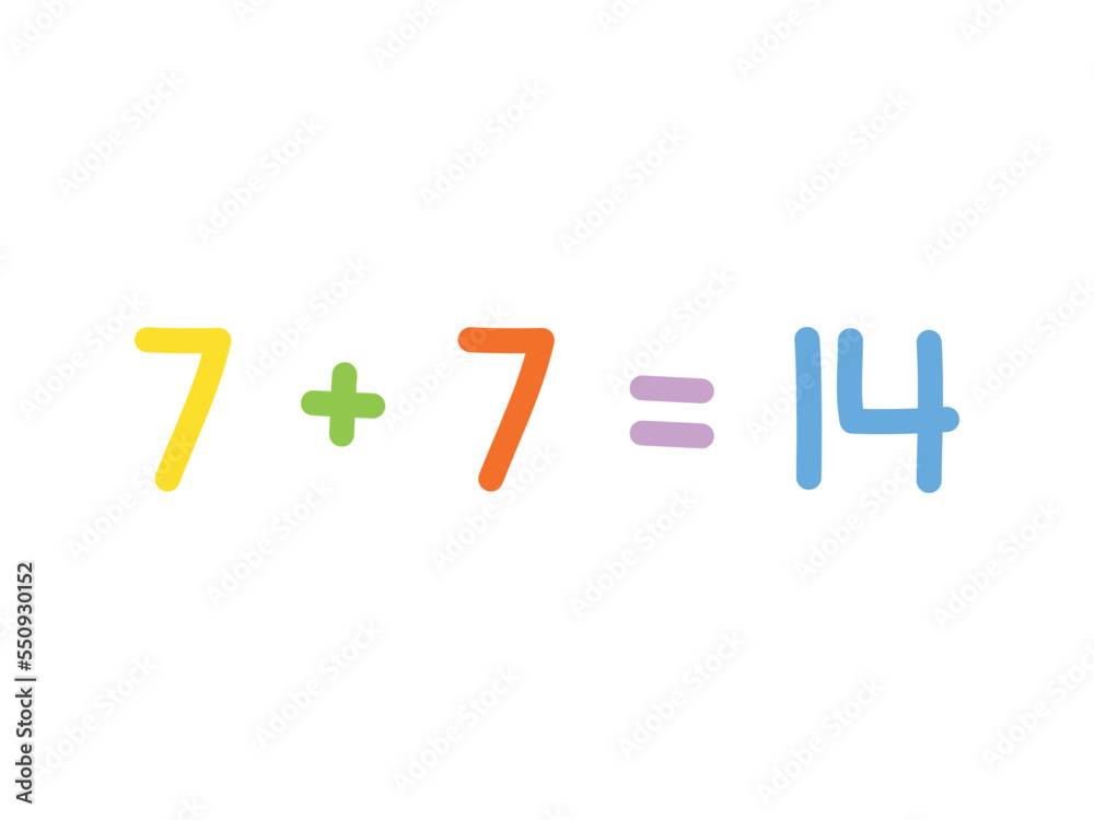 addition mathematics for children vector template addition mathematics for children vector template