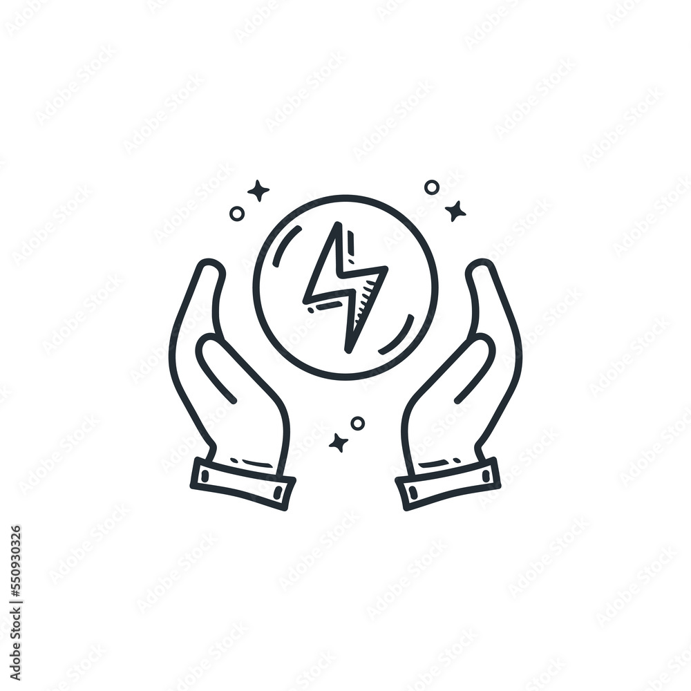 Save energy doodle icon drawing vector cartoon illustration Save energy doodle icon drawing vector cartoon illustration