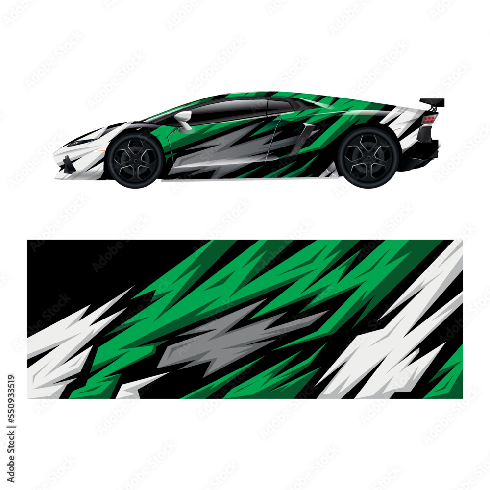 Car decal wrap design vector Car decal wrap design vector