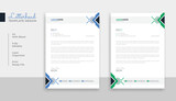 Business letterhead template layout design
