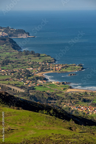 General view of the town La Isla in Spain