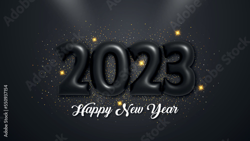 Happy New Year 2023 3D Text Effect 