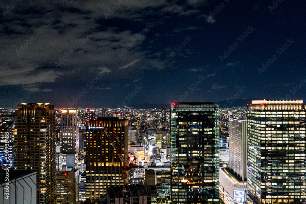 Japanese tourist destinations in 2022 Night view of Osaka Japanese tourist destinations in 2022 Night view of Osaka