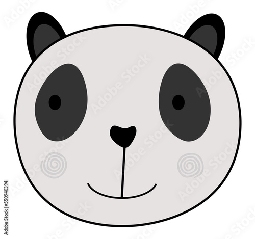 panda bear with heart