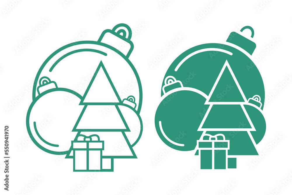 Christmas icon. Vector illustration. Flat style element. Christmas icon. Vector illustration. Flat style element.