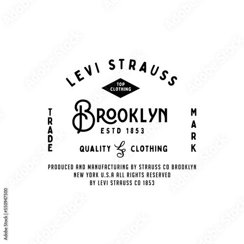 Vintage Badge Logo Design - Vector Stamp, old classic style illustration for apparel brand, restaurant, bistro, barber shop