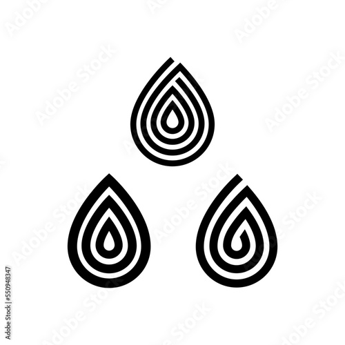 Water droplet logo, drip logo set collection  - liquid drop splash aqua clear fresh droplet transparent vector clean pure raindrop freshness shape flow wash falling tear fall fluid thirsty health spa 