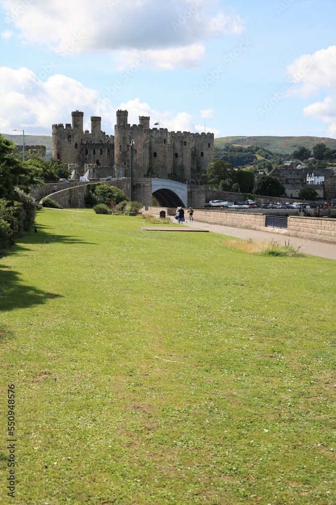 View to Conwy Castle, Wales United Kingdom