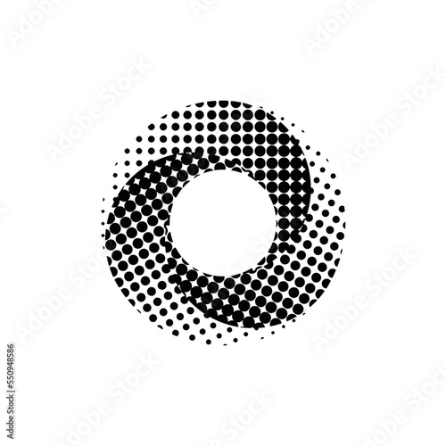 Vortex Spiral logo abstract circle shape - spiral motion twirl twist curve rotation spin whirlpool radial warp geometric shape for businesses - spinning circle
