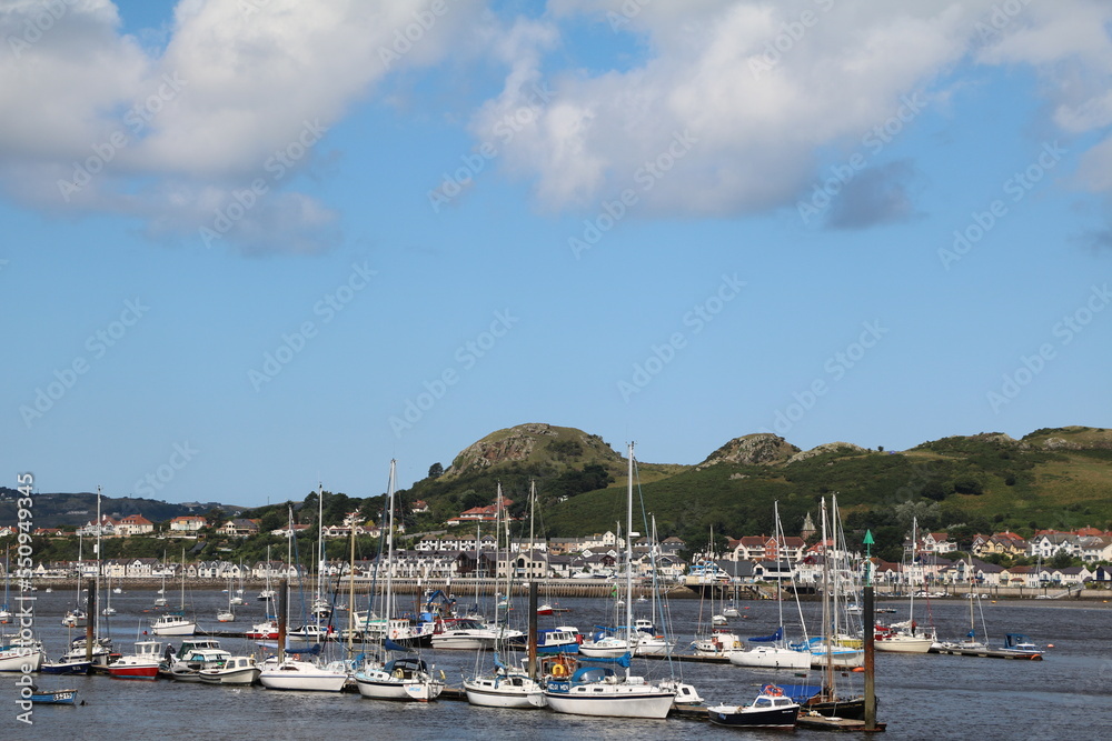 Fototapeta premium View to Conwy, Wales United Kingdom