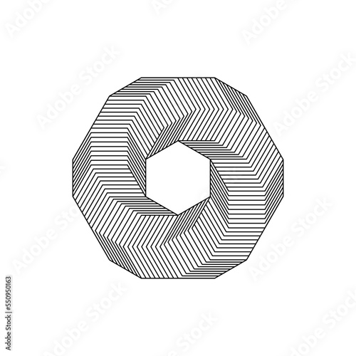 Vortex Spiral logo abstract circle shape - spiral motion twirl twist curve rotation spin whirlpool radial warp geometric shape for businesses - spinning circle