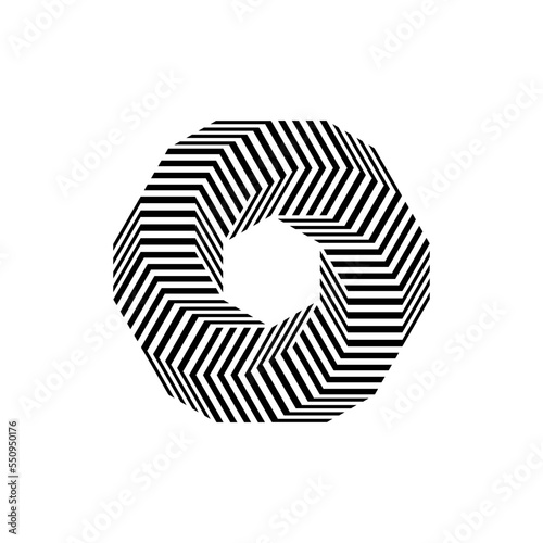 Vortex Spiral logo abstract circle shape - spiral motion twirl twist curve rotation spin whirlpool radial warp geometric shape for businesses - spinning circle