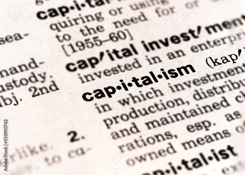dictionary definition of capitalism
