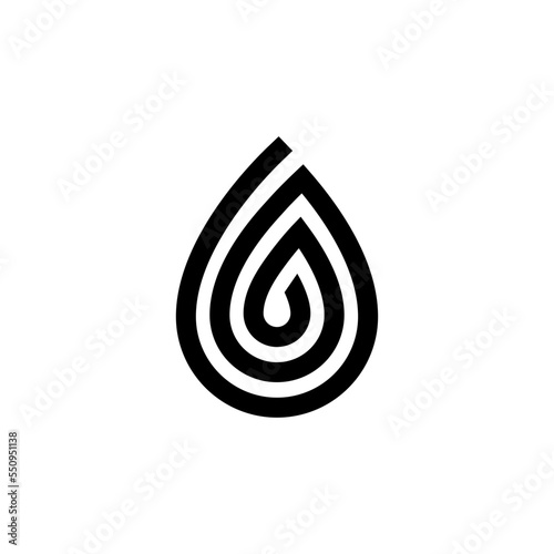 Water droplet logo, drip logo - liquid drop splash aqua clear fresh droplet transparent vector clean pure raindrop freshness shape flow wash falling tear fall fluid thirsty health spa eco