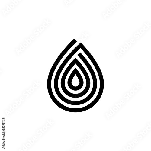 Water droplet logo, drip logo - liquid drop splash aqua clear fresh droplet transparent vector clean pure raindrop freshness shape flow wash falling tear fall fluid thirsty health spa eco
