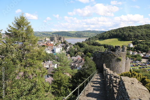 Historic Medieval City Walls Conwy, Wales United Kingdom