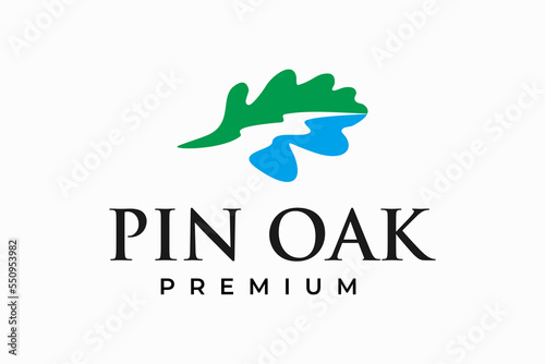 oak leaf and river logo