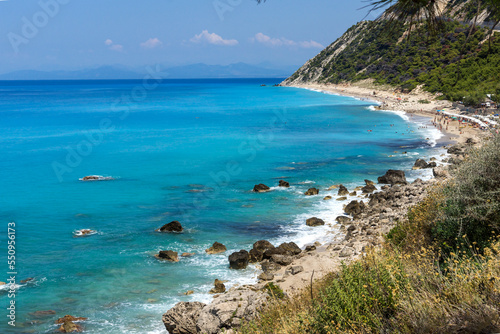 Amazing panoramic view of coastline of Lefkada, Greece © Stoyan Haytov