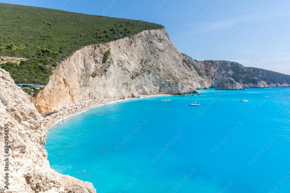 Amazing panoramic view of coastline of Lefkada, Greece Amazing panoramic view of coastline of Lefkada, Greece