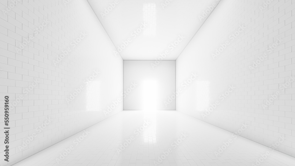 Blank white display on white background with minimal style and spot light. Blank stand for showing product. 3D rendering. Blank white display on white background with minimal style and spot light. Blank stand for showing product. 3D rendering.