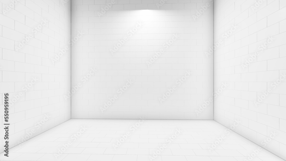 Blank white display on white background with minimal style and spot light. Blank stand for showing product. 3D rendering. Blank white display on white background with minimal style and spot light. Blank stand for showing product. 3D rendering.