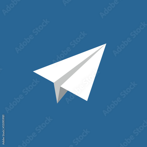 Vector illustration of paper planes icon. Messenger icon.