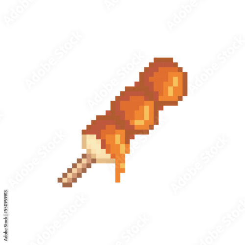 Sludge with caramel, pixel art food