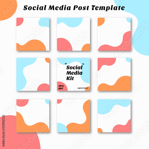 cute social media template