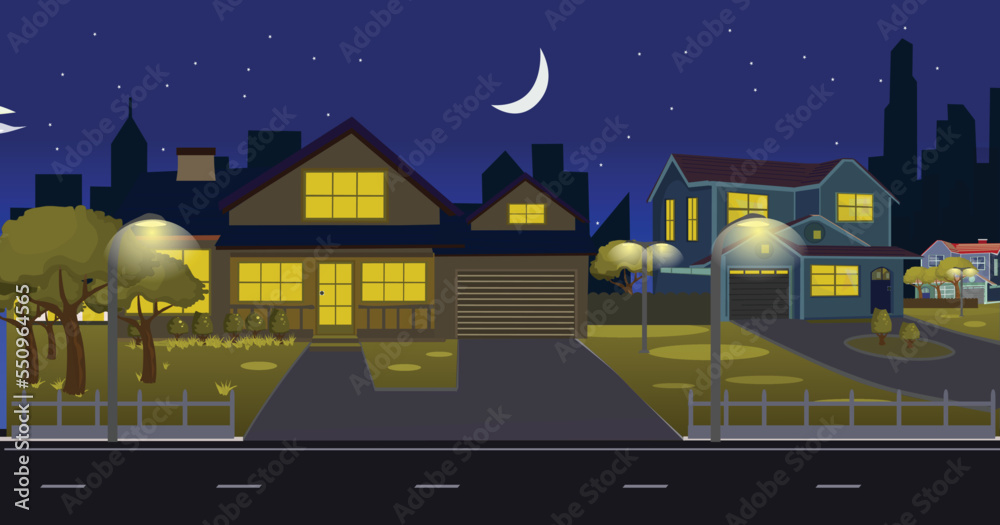 Fototapeta premium Neighborhood Night