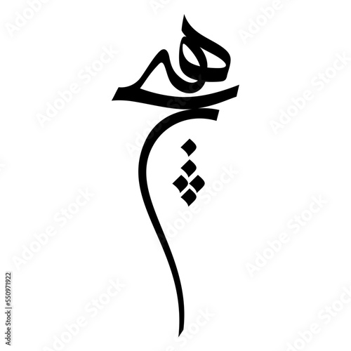 Hich - Nothing - Persian Calligraphy, Tattoo photo