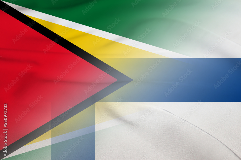 Guyana and Finland government flag international contract FIN GUY