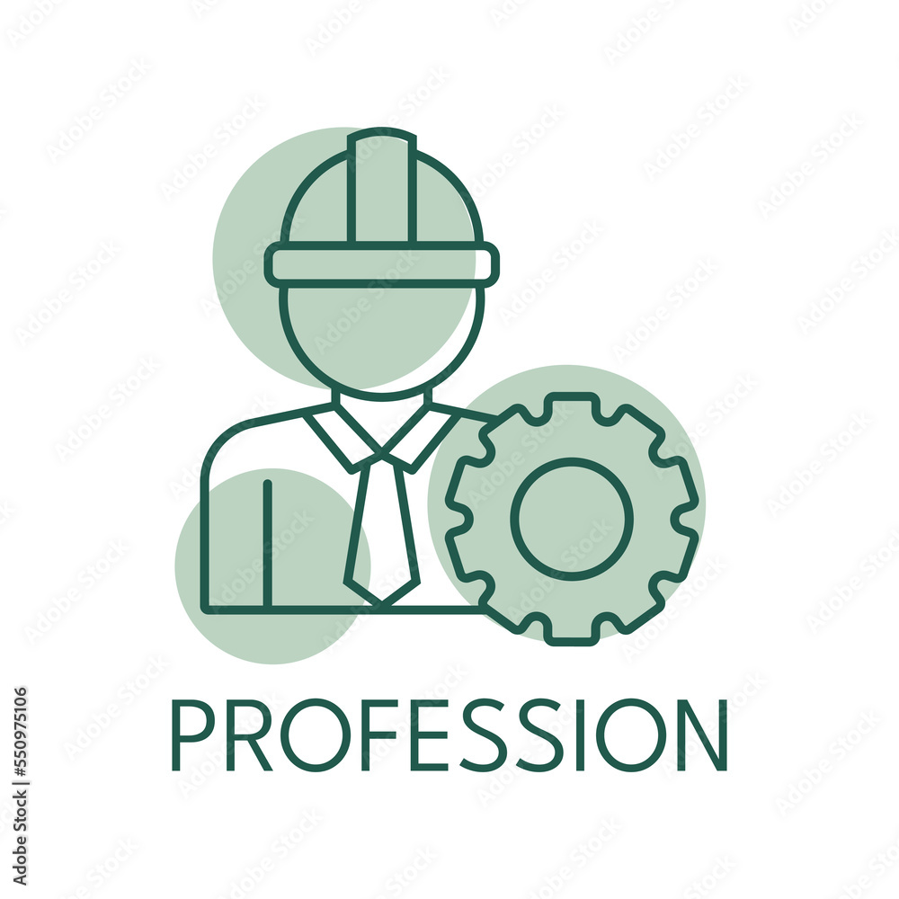 Profession color icon, logo style Profession color icon, logo style