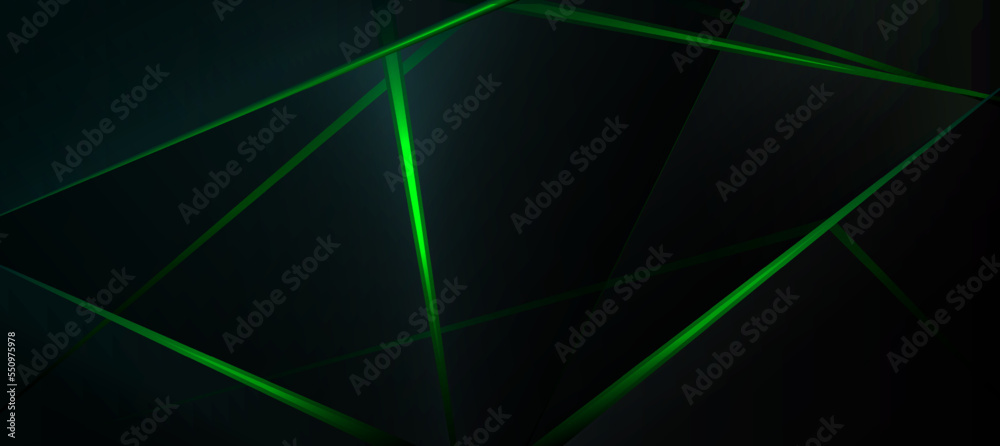 green abstract green light abstract ,background polygon elegant background and frame background and blank tech product