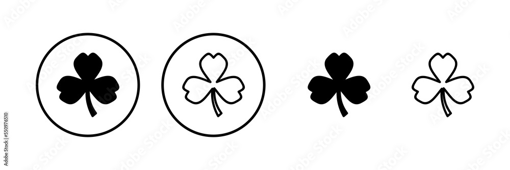 Clover icon vector illustration. clover sign and symbol. four leaf clover icon. Clover icon vector illustration. clover sign and symbol. four leaf clover icon.