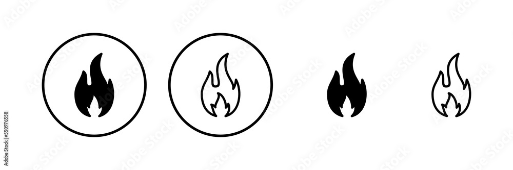 Fire icon vector illustration. fire sign and symbol Fire icon vector illustration. fire sign and symbol