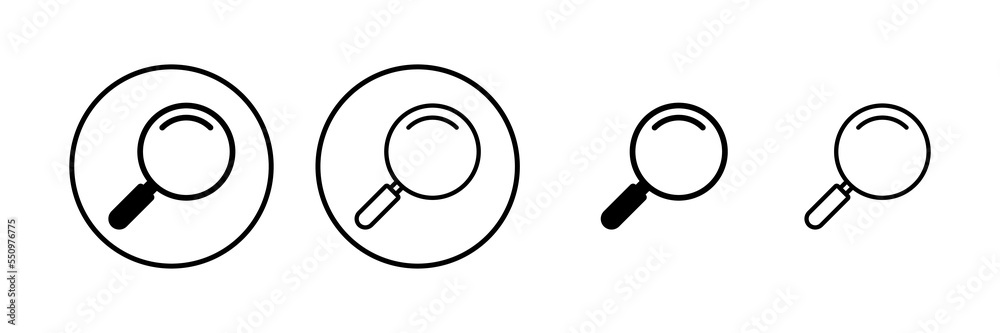 Search icon vector illustration. search magnifying glass sign and symbol Search icon vector illustration. search magnifying glass sign and symbol