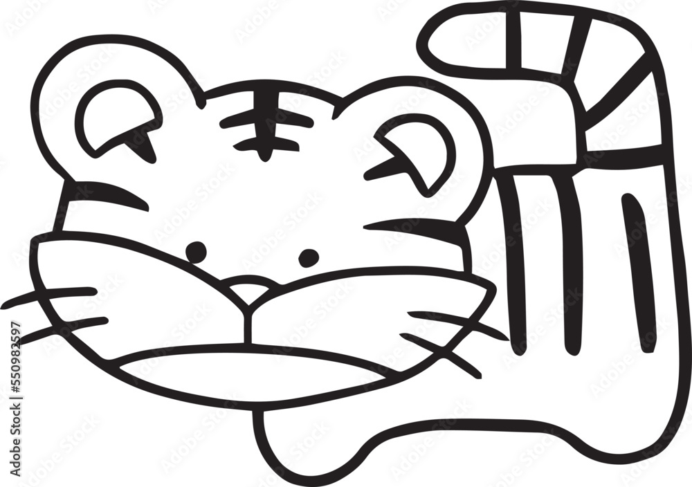 tiger animal cartoon doodle kawaii anime coloring page cute illustration drawing clip art character chibi manga comic tiger animal cartoon doodle kawaii anime coloring page cute illustration drawing clip art character chibi manga comic