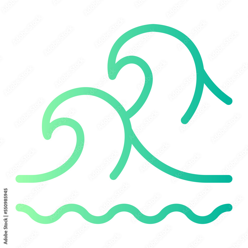 Obraz premium wave gradient icon