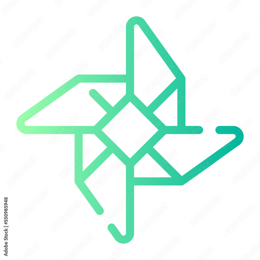 windmill gradient icon