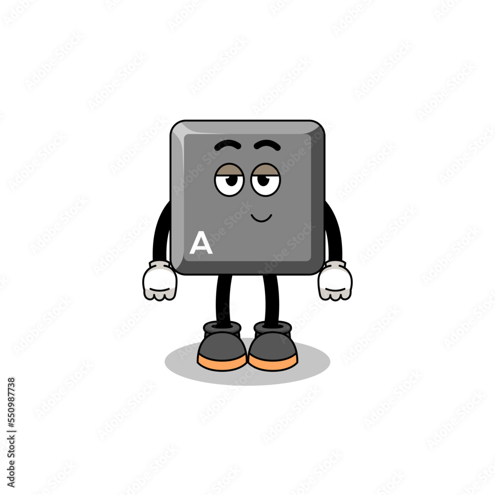 keyboard A key cartoon couple with shy pose keyboard A key cartoon couple with shy pose