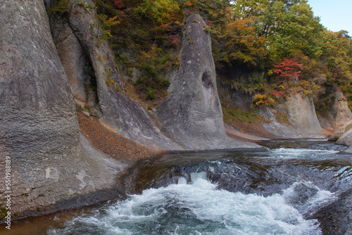 Fukiware Falls, a waterfalls in Gunma Prefecture, Japan.  photo